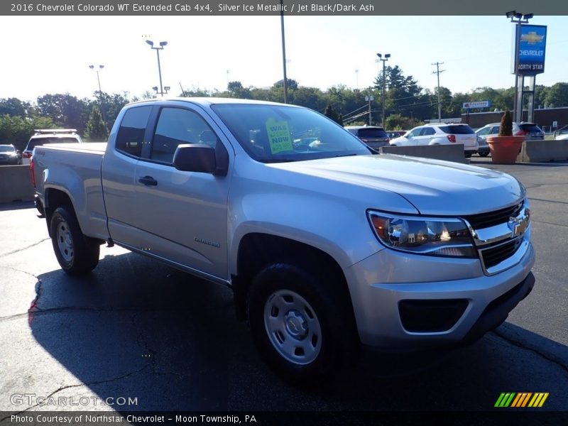 Silver Ice Metallic / Jet Black/Dark Ash 2016 Chevrolet Colorado WT Extended Cab 4x4