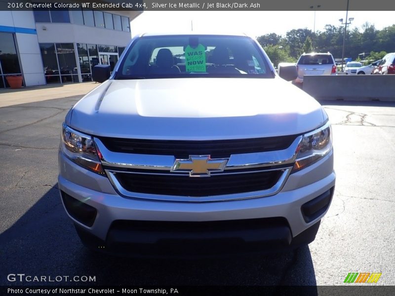 Silver Ice Metallic / Jet Black/Dark Ash 2016 Chevrolet Colorado WT Extended Cab 4x4