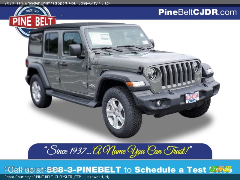 Sting-Gray / Black 2020 Jeep Wrangler Unlimited Sport 4x4