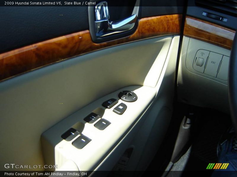 Slate Blue / Camel 2009 Hyundai Sonata Limited V6