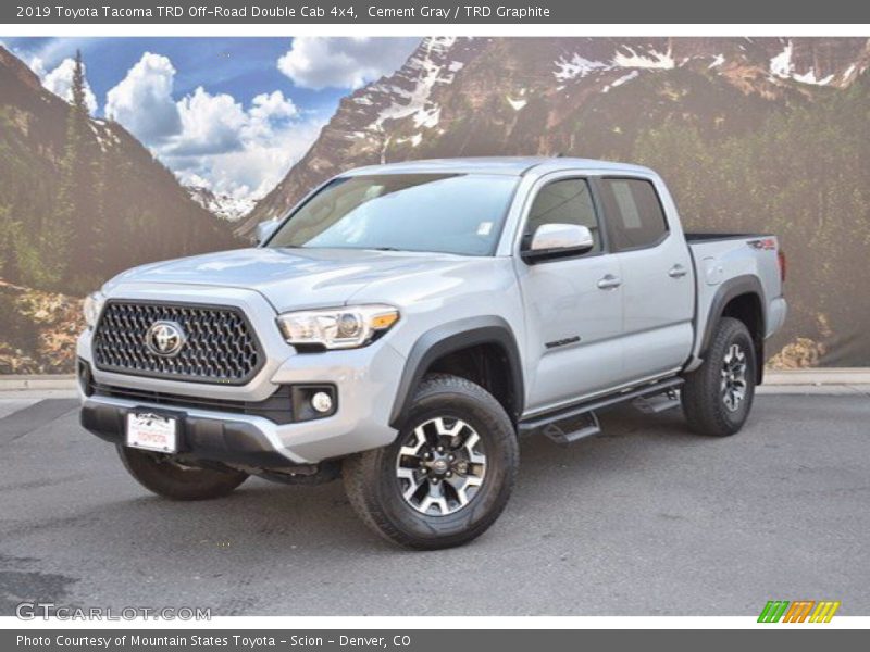 Cement Gray / TRD Graphite 2019 Toyota Tacoma TRD Off-Road Double Cab 4x4