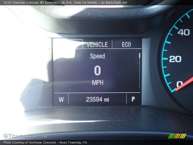 Silver Ice Metallic / Jet Black/Dark Ash 2016 Chevrolet Colorado WT Extended Cab 4x4