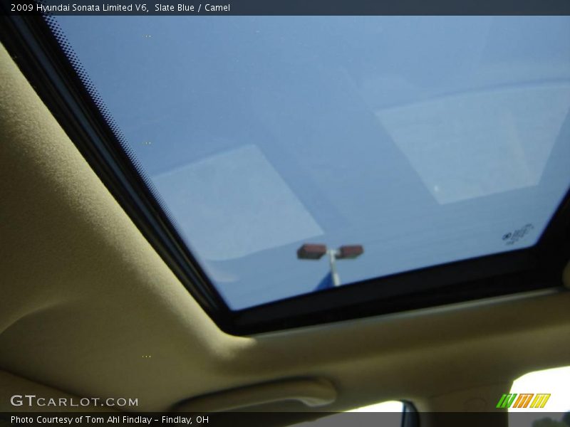 Slate Blue / Camel 2009 Hyundai Sonata Limited V6