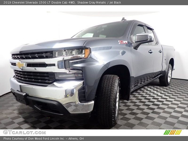 Shadow Gray Metallic / Jet Black 2019 Chevrolet Silverado 1500 LT Double Cab 4WD