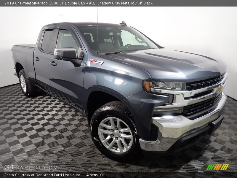 Shadow Gray Metallic / Jet Black 2019 Chevrolet Silverado 1500 LT Double Cab 4WD