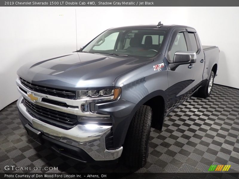 Shadow Gray Metallic / Jet Black 2019 Chevrolet Silverado 1500 LT Double Cab 4WD