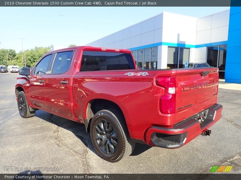 Cajun Red Tintcoat / Jet Black 2019 Chevrolet Silverado 1500 Custom Crew Cab 4WD