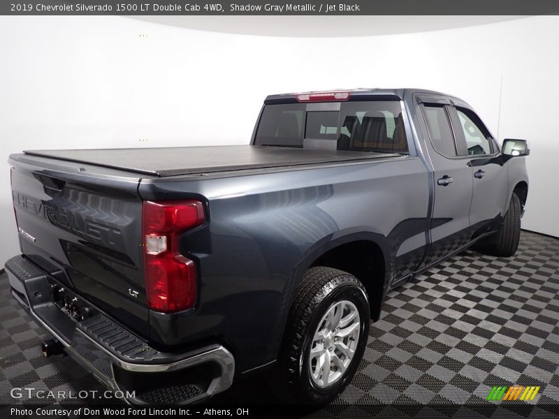 Shadow Gray Metallic / Jet Black 2019 Chevrolet Silverado 1500 LT Double Cab 4WD