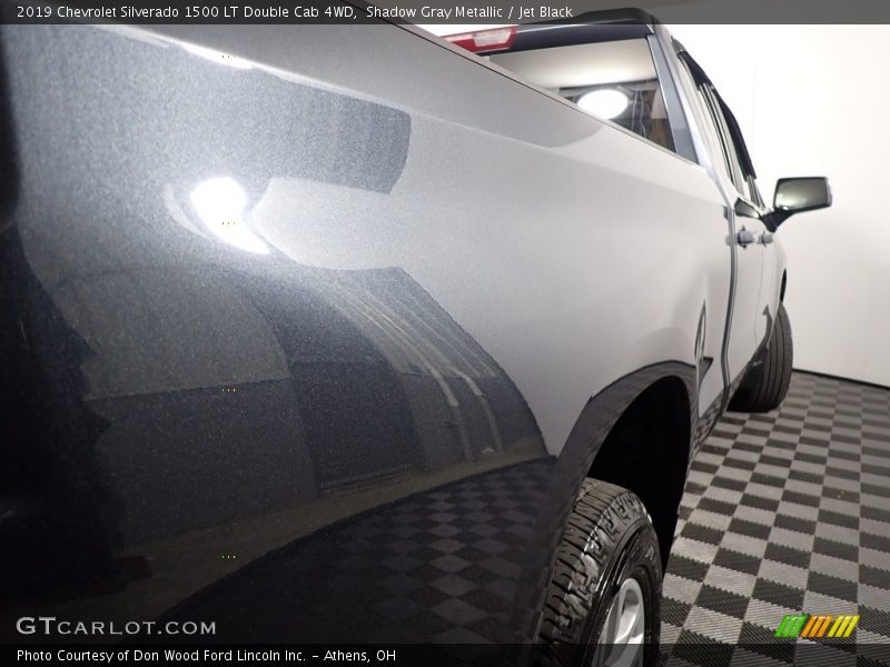 Shadow Gray Metallic / Jet Black 2019 Chevrolet Silverado 1500 LT Double Cab 4WD