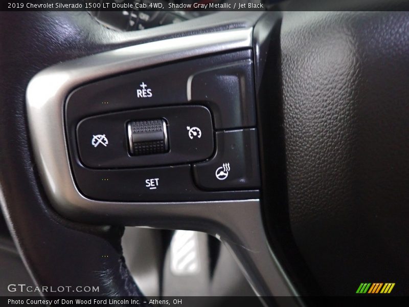 Shadow Gray Metallic / Jet Black 2019 Chevrolet Silverado 1500 LT Double Cab 4WD