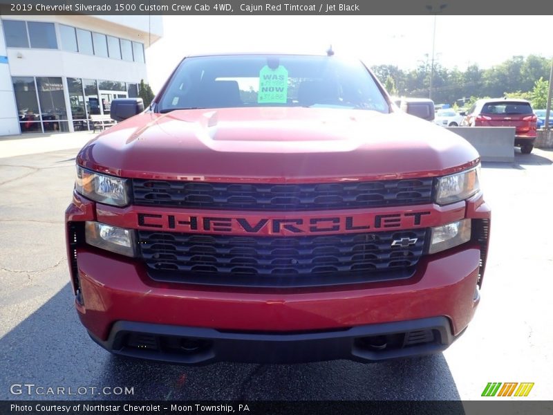 Cajun Red Tintcoat / Jet Black 2019 Chevrolet Silverado 1500 Custom Crew Cab 4WD