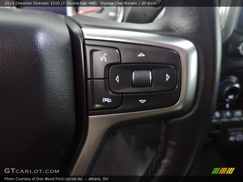 Shadow Gray Metallic / Jet Black 2019 Chevrolet Silverado 1500 LT Double Cab 4WD