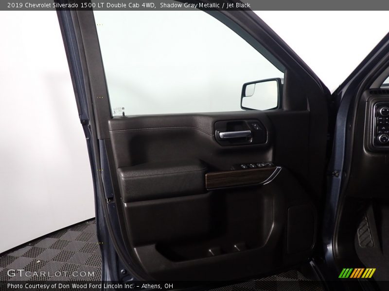 Shadow Gray Metallic / Jet Black 2019 Chevrolet Silverado 1500 LT Double Cab 4WD