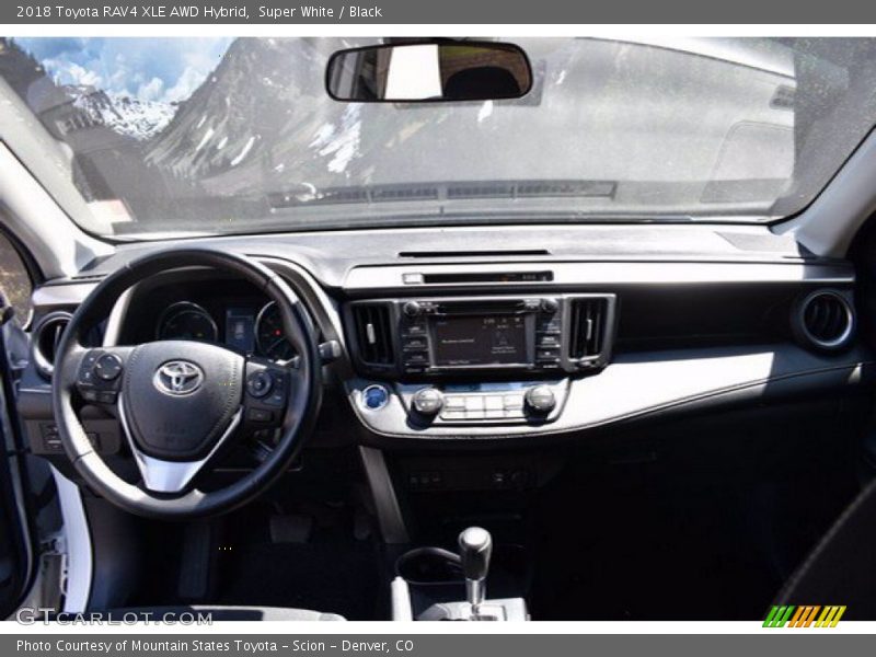 Super White / Black 2018 Toyota RAV4 XLE AWD Hybrid
