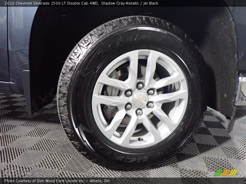 Shadow Gray Metallic / Jet Black 2019 Chevrolet Silverado 1500 LT Double Cab 4WD