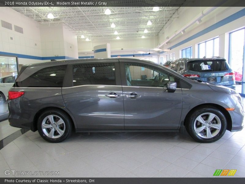 Modern Steel Metallic / Gray 2018 Honda Odyssey EX-L