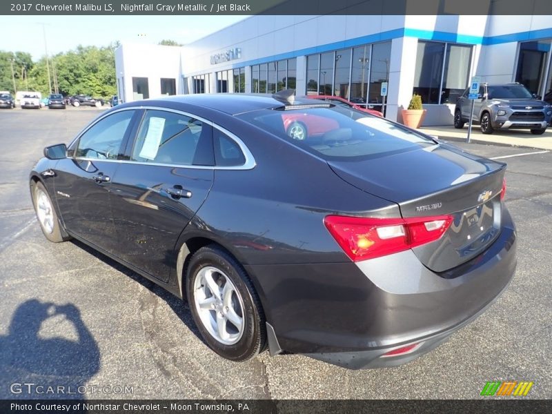 Nightfall Gray Metallic / Jet Black 2017 Chevrolet Malibu LS