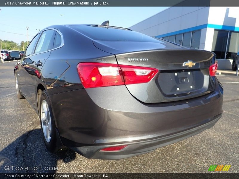 Nightfall Gray Metallic / Jet Black 2017 Chevrolet Malibu LS