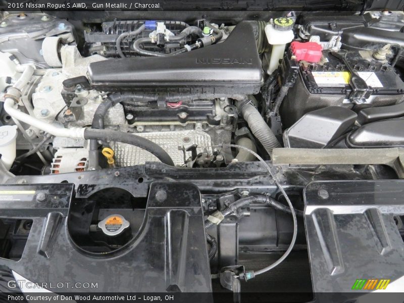Gun Metallic / Charcoal 2016 Nissan Rogue S AWD