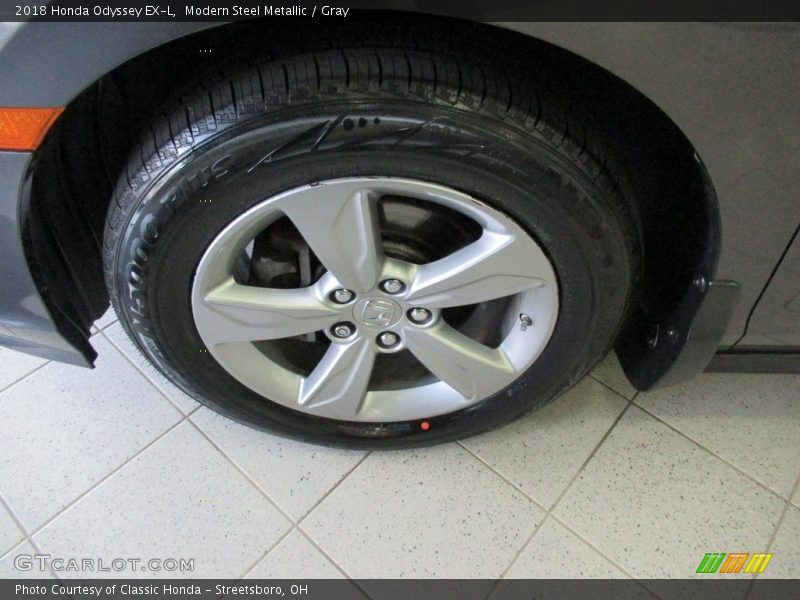 Modern Steel Metallic / Gray 2018 Honda Odyssey EX-L