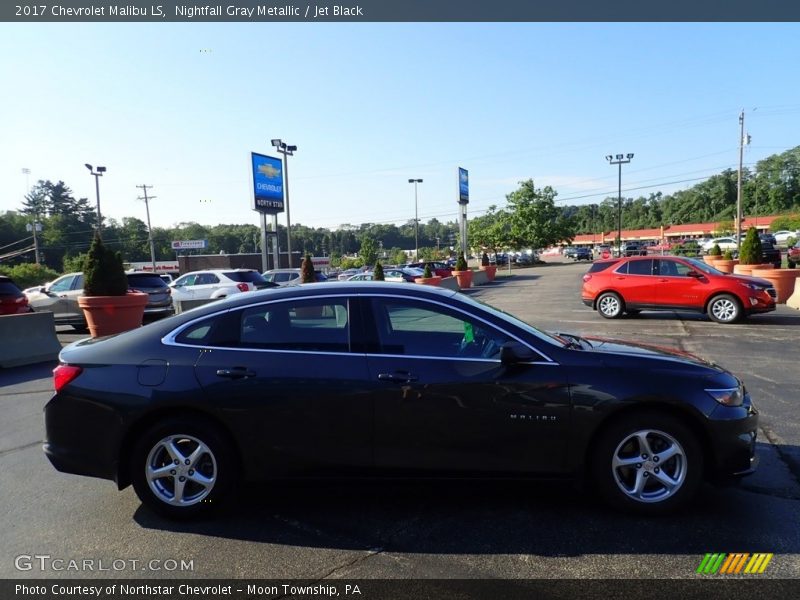 Nightfall Gray Metallic / Jet Black 2017 Chevrolet Malibu LS