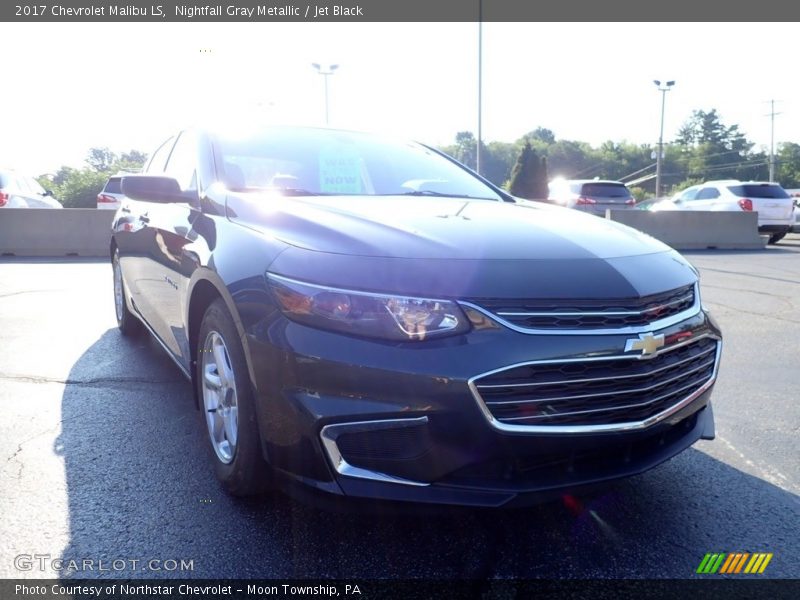 Nightfall Gray Metallic / Jet Black 2017 Chevrolet Malibu LS