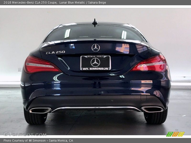 Lunar Blue Metallic / Sahara Beige 2018 Mercedes-Benz CLA 250 Coupe
