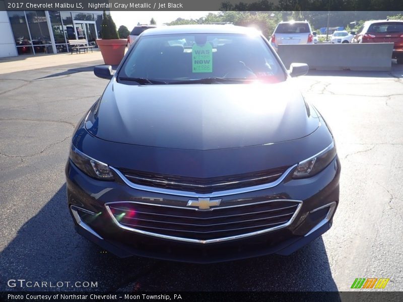 Nightfall Gray Metallic / Jet Black 2017 Chevrolet Malibu LS