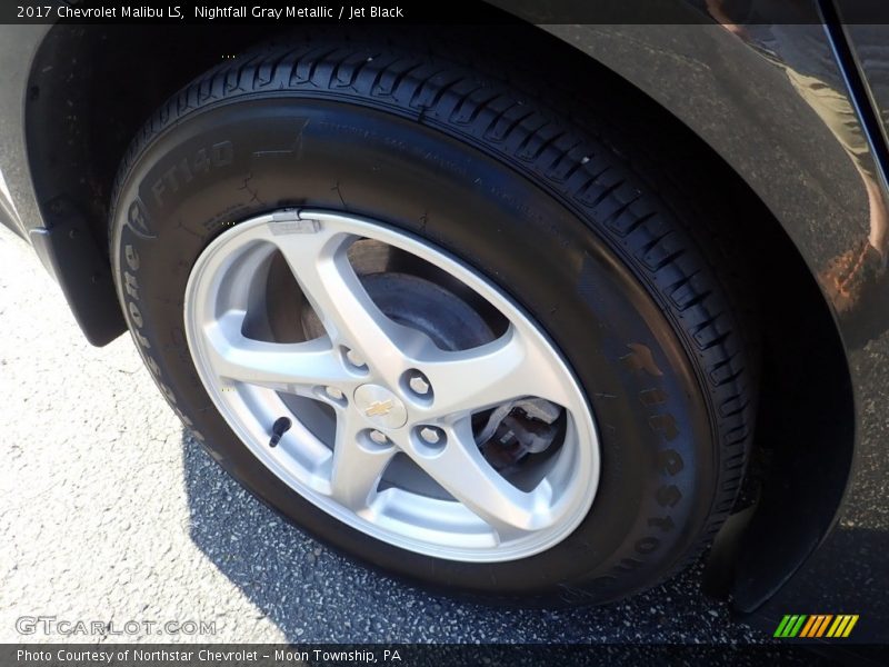 Nightfall Gray Metallic / Jet Black 2017 Chevrolet Malibu LS