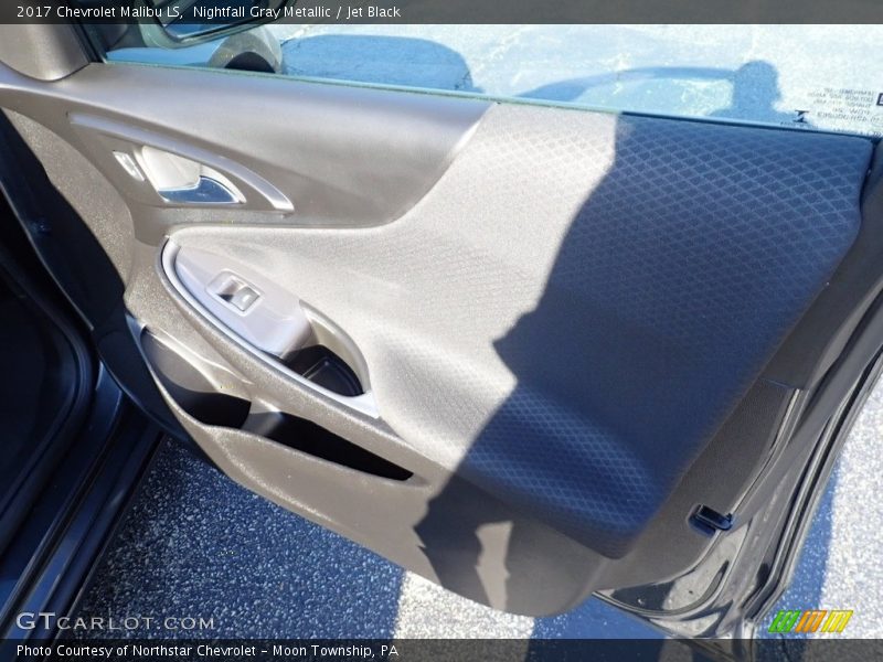 Nightfall Gray Metallic / Jet Black 2017 Chevrolet Malibu LS
