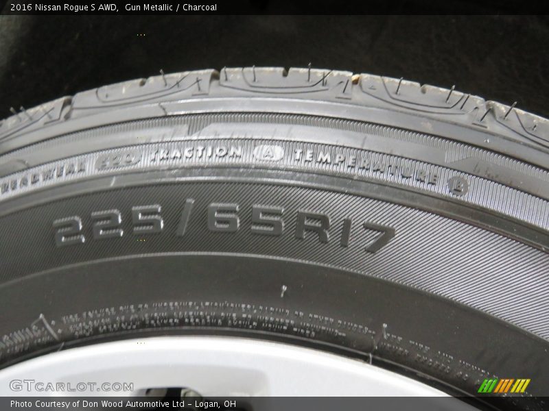 Gun Metallic / Charcoal 2016 Nissan Rogue S AWD