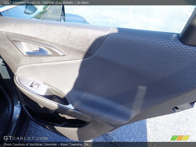 Nightfall Gray Metallic / Jet Black 2017 Chevrolet Malibu LS