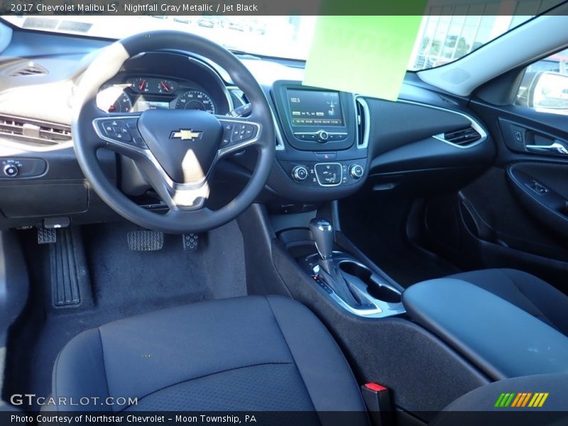 Nightfall Gray Metallic / Jet Black 2017 Chevrolet Malibu LS