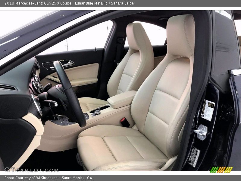 Lunar Blue Metallic / Sahara Beige 2018 Mercedes-Benz CLA 250 Coupe