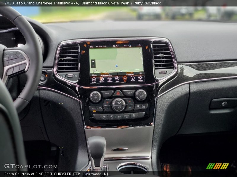Diamond Black Crystal Pearl / Ruby Red/Black 2020 Jeep Grand Cherokee Trailhawk 4x4