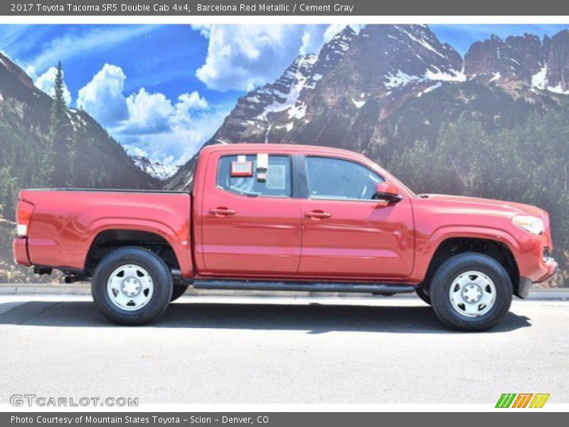 Barcelona Red Metallic / Cement Gray 2017 Toyota Tacoma SR5 Double Cab 4x4