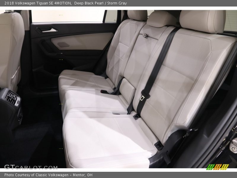 Deep Black Pearl / Storm Gray 2018 Volkswagen Tiguan SE 4MOTION