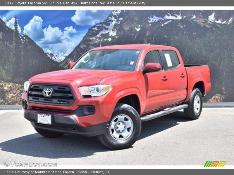 Barcelona Red Metallic / Cement Gray 2017 Toyota Tacoma SR5 Double Cab 4x4