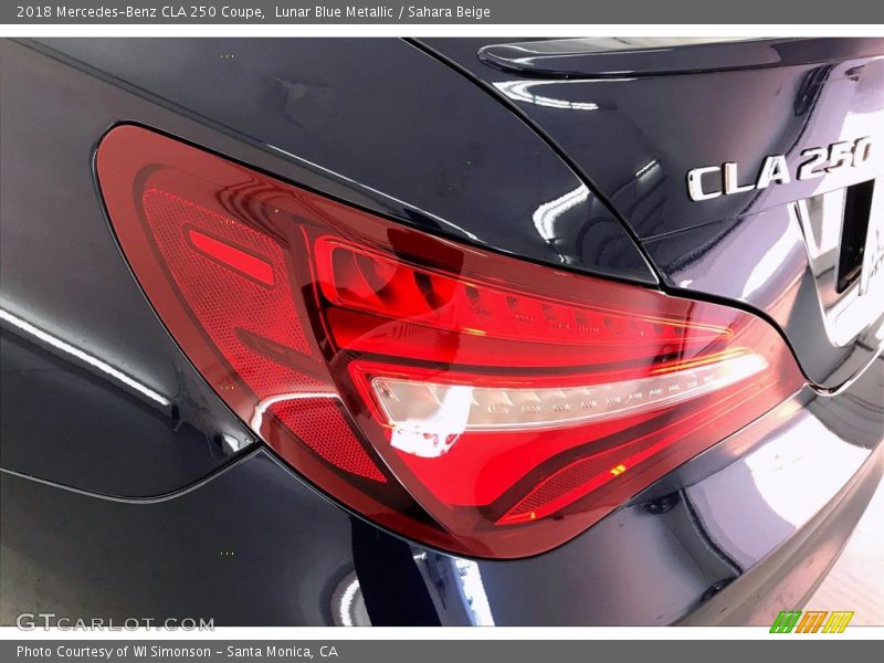 Lunar Blue Metallic / Sahara Beige 2018 Mercedes-Benz CLA 250 Coupe