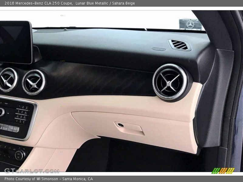 Lunar Blue Metallic / Sahara Beige 2018 Mercedes-Benz CLA 250 Coupe