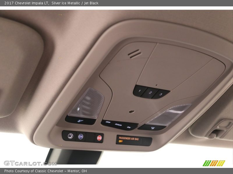 Silver Ice Metallic / Jet Black 2017 Chevrolet Impala LT