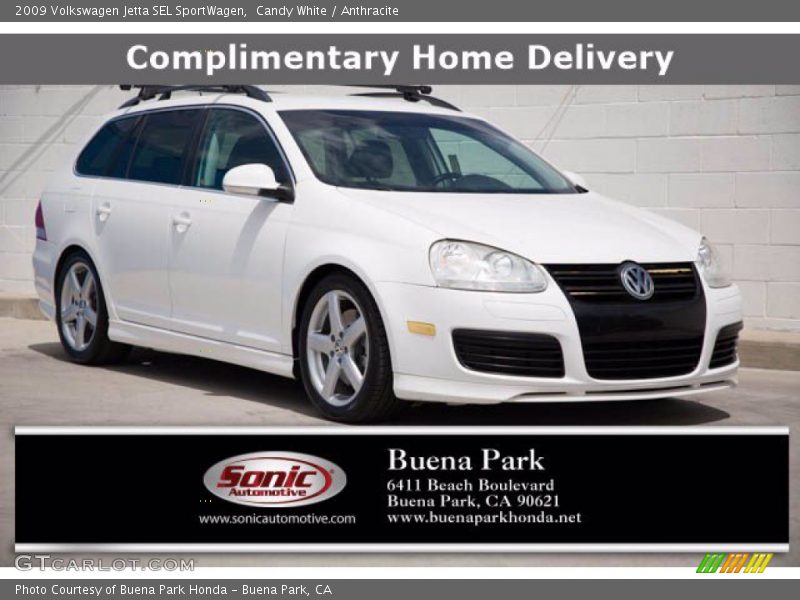 Candy White / Anthracite 2009 Volkswagen Jetta SEL SportWagen