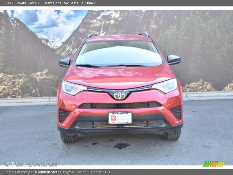 Barcelona Red Metallic / Black 2017 Toyota RAV4 LE