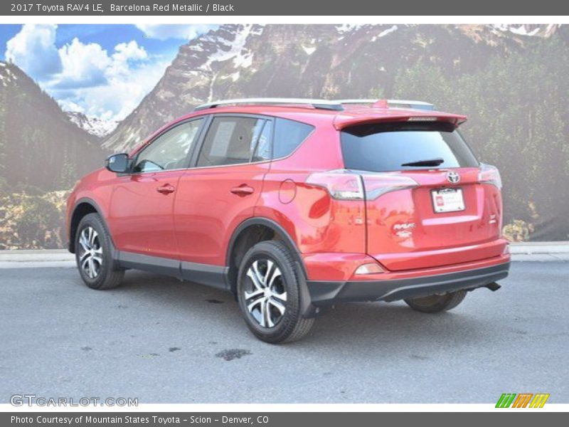 Barcelona Red Metallic / Black 2017 Toyota RAV4 LE