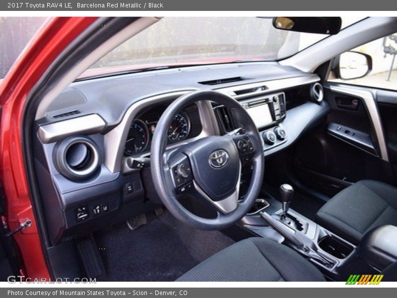 Barcelona Red Metallic / Black 2017 Toyota RAV4 LE