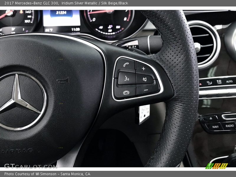 Iridium Silver Metallic / Silk Beige/Black 2017 Mercedes-Benz GLC 300