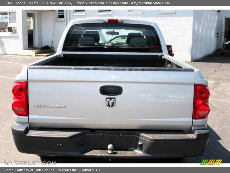 Bright Silver Metallic / Dark Slate Gray/Medium Slate Gray 2008 Dodge Dakota SXT Crew Cab 4x4