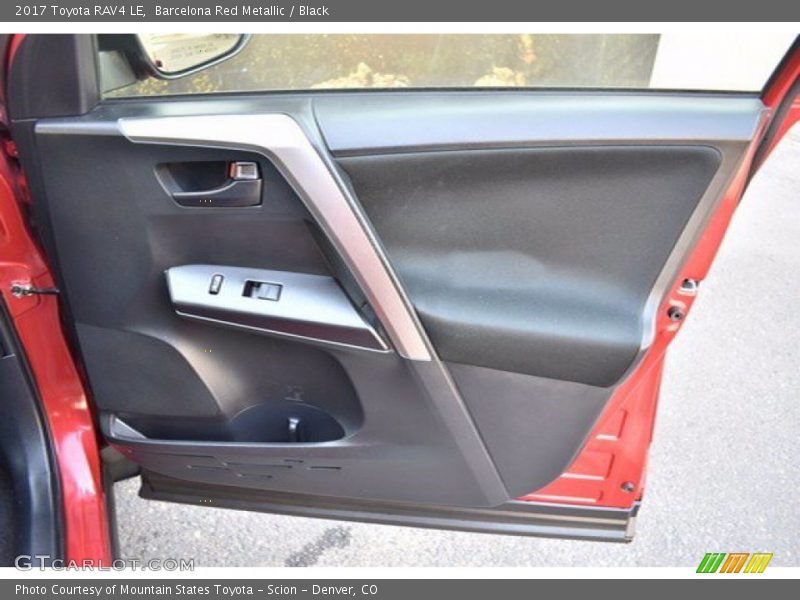 Barcelona Red Metallic / Black 2017 Toyota RAV4 LE