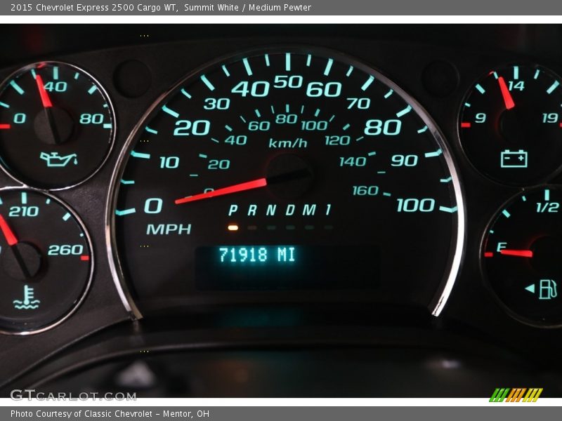  2015 Express 2500 Cargo WT 2500 Cargo WT Gauges