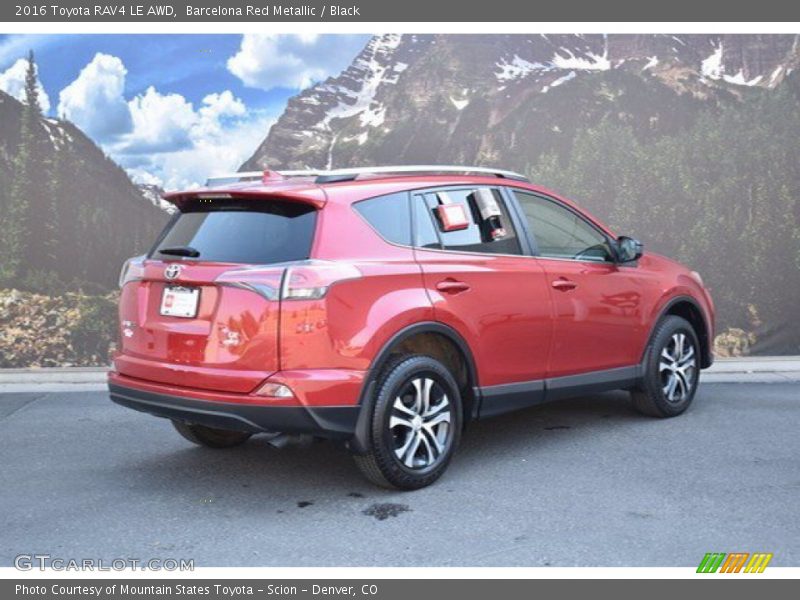 Barcelona Red Metallic / Black 2016 Toyota RAV4 LE AWD